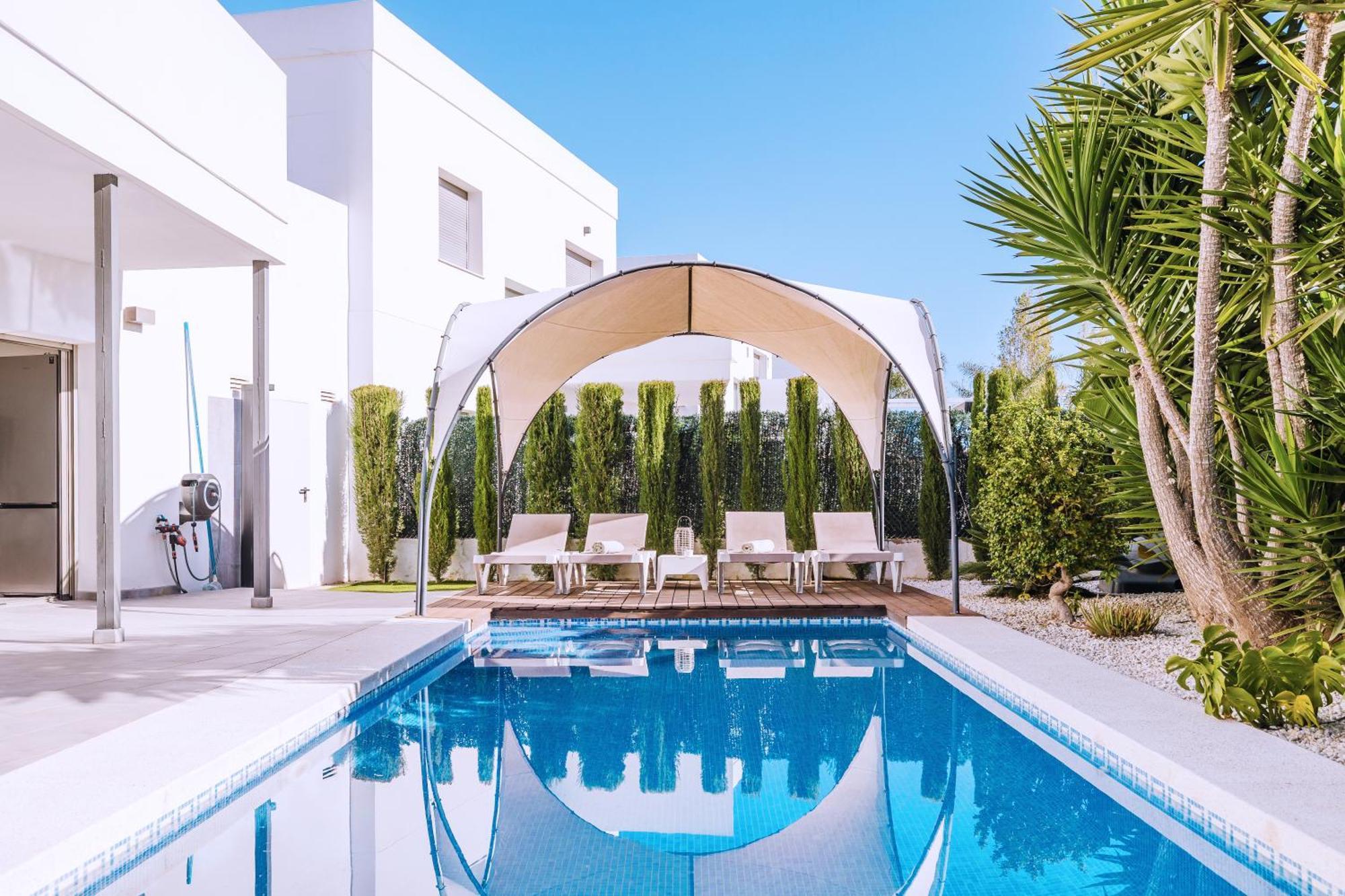 Casa Coco Stylisches Beachhouse Mit Pool & Sundeck Els Poblets Denia Bagian luar foto