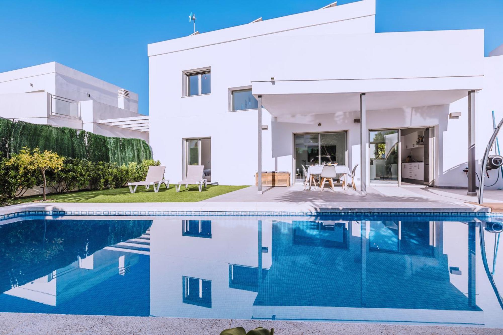 Casa Coco Stylisches Beachhouse Mit Pool & Sundeck Els Poblets Denia Bagian luar foto